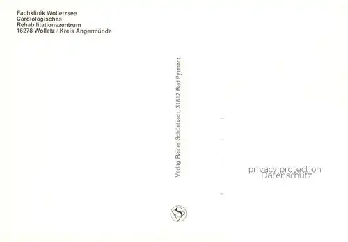 AK / Ansichtskarte  Wolletz_Angermuende Fachklinik Wolletzsee Rehazentrum 