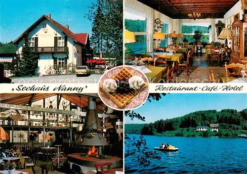 AK / Ansichtskarte 73859048 Marienheide Seehaus Nanny Restaurant Cafe Hotel Gastraeume Lingese Talsperre Marienheide