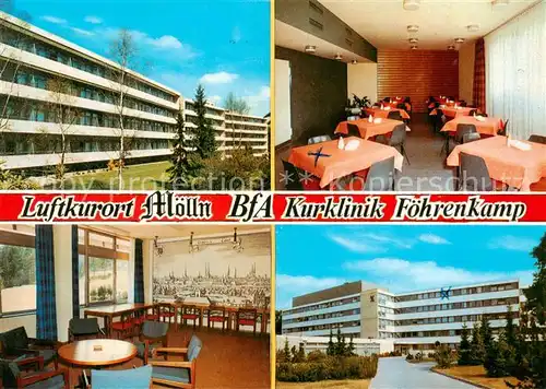 AK / Ansichtskarte  Moelln__Lauenburg BfA Kurklinik Foehrenkamp Speisesaal Gastraum 