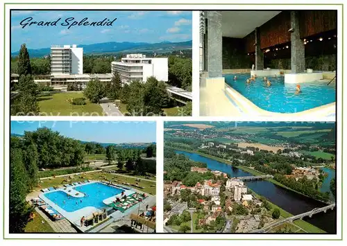 AK / Ansichtskarte 73859103 Kupele_Piestany_SK Balnea Grand Splendid Pool Fliegeraufnahme Hallenbad 