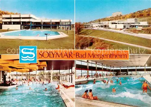 AK / Ansichtskarte  Bad_Mergentheim Solymar Frei und Hallen Wellenbad Bad_Mergentheim