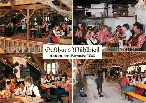 AK / Ansichtskarte  Tittling Gasthaus Muehlhiasl Museumsdorf Gastraeume Kegelbahn Tittling