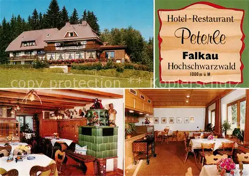 AK / Ansichtskarte  Falkau Hotel Restaurant Peterle Gastraeume Falkau