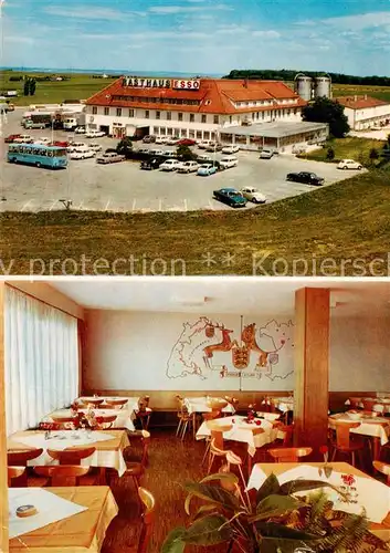 AK / Ansichtskarte  Seligweiler_Ulm_Donau Rasthaus Seligweiler Fliegeraufnahme Speisesaal 