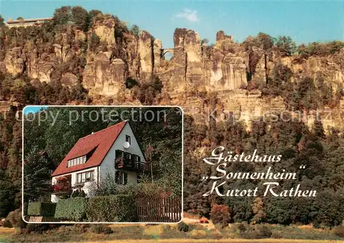 AK / Ansichtskarte  Rathen_Saechsische Schweiz Gaestehaus Sonnenheim Rathen Saechsische Schweiz