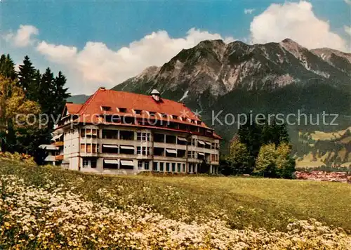 AK / Ansichtskarte  Oberstdorf Dr Saatshoffs Kuranstalt Stillachhaus Oberstdorf