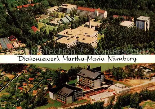 AK / Ansichtskarte  Nuernberg Diakoniewerk Martha Maria Fliegeraufnahmen Nuernberg