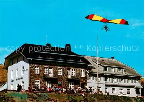 AK / Ansichtskarte  Wieden_Schwarzwald Berghotel Wiedener Eck Berghotel Belchenhaus Wisslers Berghotels Drachenflieger Wieden Schwarzwald