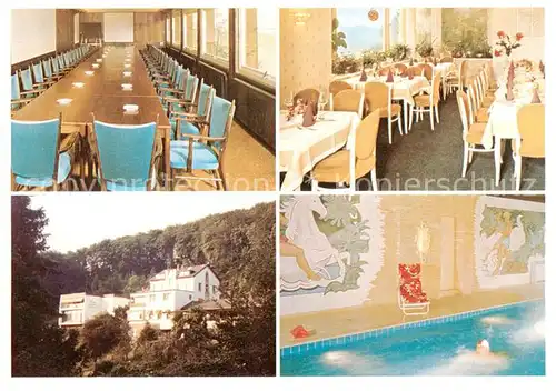 AK / Ansichtskarte 73859291 Marienthal_Rheingau Waldhotel Gietz Gastraeume Hallenbad Marienthal Rheingau