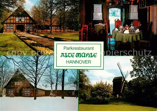 AK / Ansichtskarte 73859313 Hannover Parkrestaurant Alte Muehle Gastraum Windmuehle Hannover