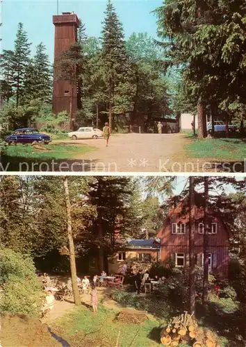 AK / Ansichtskarte  Wildenau_Vogtland Berggaststaette Steinberg Aussichtsturm Wildenau_Vogtland