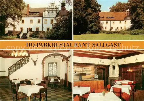 AK / Ansichtskarte 73859337 Sallgast HO Gaststaette Sallgast Parkrestaurant Sallgast