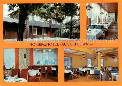 AK / Ansichtskarte  Bad_Gottleuba-Berggiesshuebel HO-Berghotel Augustusburg Veranda Dresdner Zimmer Baude Bad