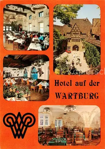 AK / Ansichtskarte  Eisenach Hotel auf der Wartburg Restaurant Jaegerrestaurant Jaegerzimmer 