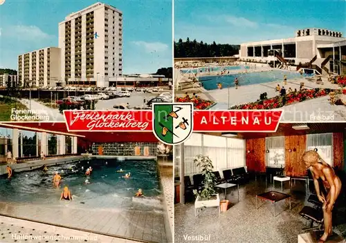 AK / Ansichtskarte  Altenau_Harz Ferienpark Glockenberg Freibad Hallenwellenschwimmbad Vestibuel Altenau Harz