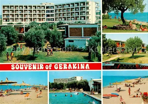 AK / Ansichtskarte  Gerakina_Halkidiki_Chalkidiki Ferienhotel Swimming Pool Strand Gerakina_Halkidiki
