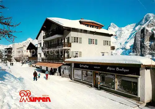 AK / Ansichtskarte  Muerren_BE Ortspartie Wintersportplatz Berner Alpen Muerren_BE