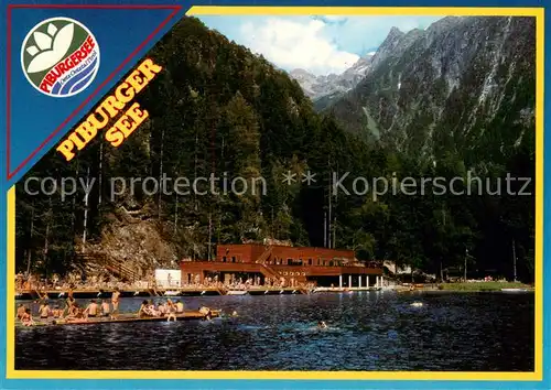 AK / Ansichtskarte 73859426 Piburg_oetz_Tirol_AT Bade- und Bootsanlage Priburger See Restaurant oetztaler Alpen 