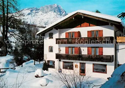 AK / Ansichtskarte  Maria_Gern Gasthaus Theresienklause im Winter Alpen Maria_Gern