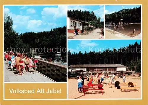 AK / Ansichtskarte 73859483 Alt_Jabel Volksbad Freibad Alt_Jabel