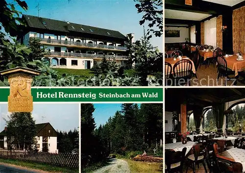 AK / Ansichtskarte 73859485 Steinbach_Ansbach Hotel Pension Rennsteig Restaurant Waldweg Steinbach Ansbach