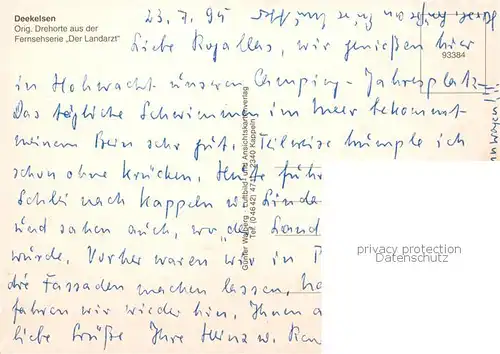 AK / Ansichtskarte  Deekelsen Original Drehorte aus der Fernsehserie Der Landarzt Deekelsen