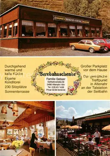 AK / Ansichtskarte  Altenahr Bergbahnschenke Restaurant Terrasse Altenahr