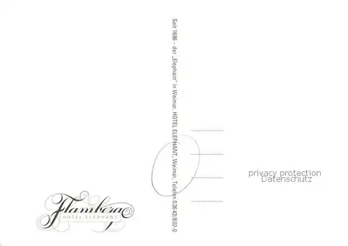 AK / Ansichtskarte  Weimar__Thueringen Hotel Elephant 