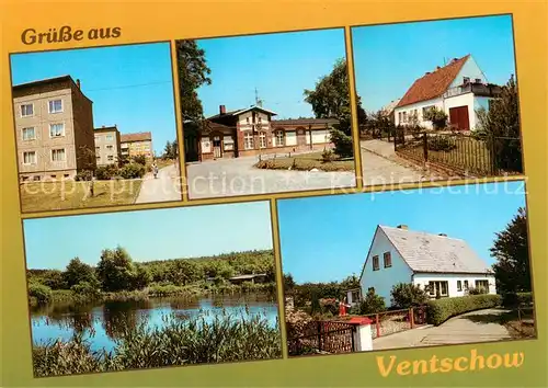 AK / Ansichtskarte 73859522 Ventschow Teilansichten Partie am See Ventschow