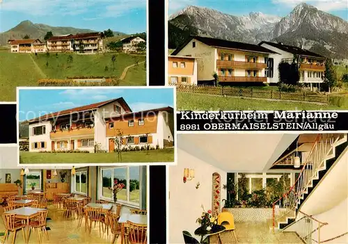 AK / Ansichtskarte  Obermaiselstein Kinderkurheim Marianne Allgaeuer Alpen Obermaiselstein