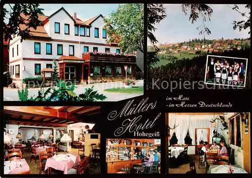 AK / Ansichtskarte  Hohegeiss_Harz Hotel Restaurant Café Muellers Hotel Hohegeiss Harz