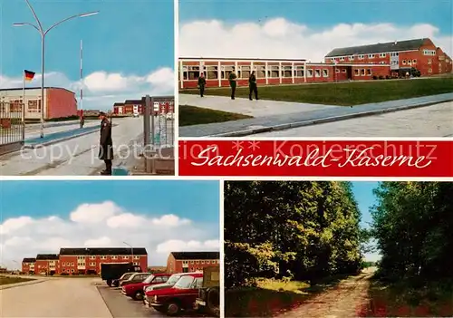 AK / Ansichtskarte 73859594 Schwarzenbek Sachsenwald-Kaserne Wache Waldweg Schwarzenbek
