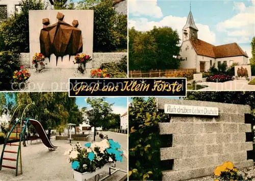 AK / Ansichtskarte 73859604 Klein_Foerste_Harsum Denkmal Kirche Kinderspielplatz 