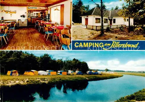 AK / Ansichtskarte 73859612 Schwachhausen_Celle Camping am Allerstrand Gaststaette Verlagstempel Schwachhausen_Celle