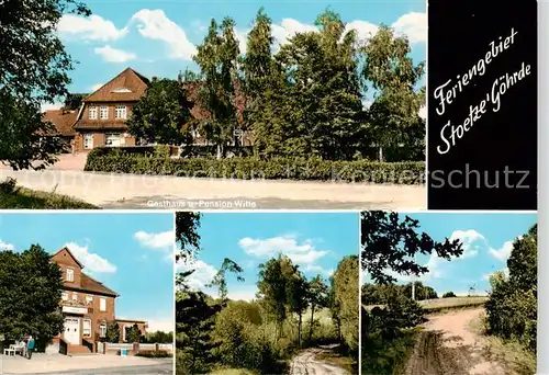 AK / Ansichtskarte  Stoetze_Stoetze Feriengebiet Lueneburger Heide Gasthaus Pension Landschaft 