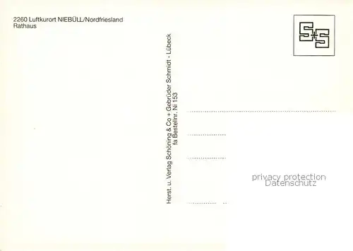 AK / Ansichtskarte  Niebuell Rathaus Niebuell