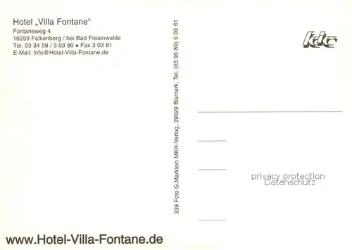 AK / Ansichtskarte  Falkenberg_Mark Villa Fontane Gaststube Zimmer Falkenberg Mark