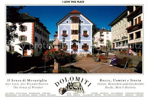 AK / Ansichtskarte  St_Ulrich-Groeden_Tirol Hauptplatz und Hauptstrasse 