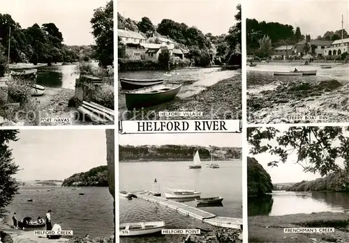 AK / Ansichtskarte  Helford_Helston_Kerrier_UK Port Navas Helford Village Ferry Boat Inn Helford Creek Helford Point Frenchmans Creek 