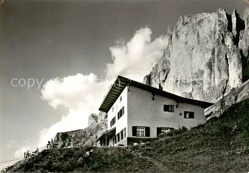 AK / Ansichtskarte  Karersee_Lago_di_Carezza_IT Rifugio Paolina Huette Rosengartengruppe 