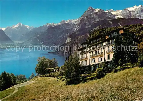 AK / Ansichtskarte  Seelisbergersee_UR Hotel Bellevue mit Urneralpen 