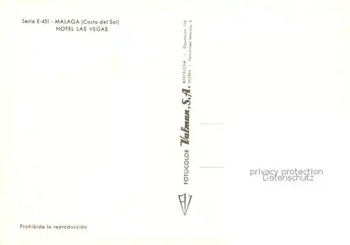 AK / Ansichtskarte  Malaga_Andalucia_ES Hotel Las Vegas 