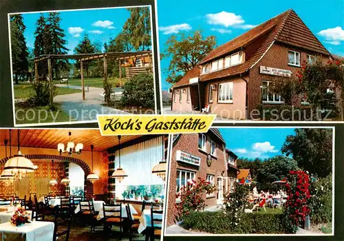 AK / Ansichtskarte  Bruchhausen-Vilsen Kochs Gaststaette Gastraeume Terrasse Bruchhausen-Vilsen