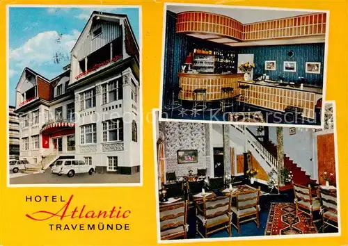 AK / Ansichtskarte  Travemuende_Ostseebad Hotel Atlantic  Bar Gastraum Travemuende_Ostseebad