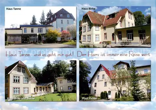 AK / Ansichtskarte  Elbingerode_Harz Erholungshaus Tanne Haus Birke Haus Birke und Buche Haus Fichte Elbingerode Harz