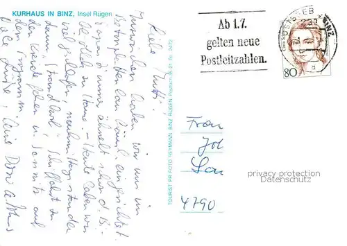 AK / Ansichtskarte  Binz_Ruegen Kurhaus Cafe Binz_Ruegen