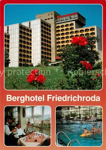AK / Ansichtskarte  Friedrichroda Berghotel Friedrichroda Gastraum Hallenbad Friedrichroda