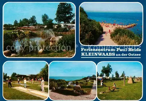 AK / Ansichtskarte  Kleinwaabs Ostsee Ferienzentrum Paul Heide Strand Minigolf Spielplatz Kleinwaabs