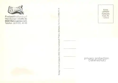 AK / Ansichtskarte  Herzogenaurach Freizeithallenbad Atlantis Herzogenaurach