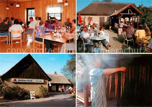 AK / Ansichtskarte  Gross_Schauen Aalhof Gastraum Freiterrasse Aalraeucherei Gross Schauen